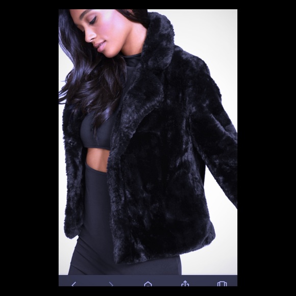 Guess Faux Fur Coat - Picture 1 of 10